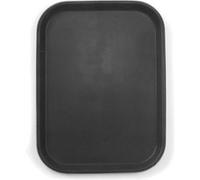 Hendi – Plateau de service rectangulaire antidérapant 255×355 mm – polypropylène noir H 20 mm