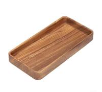 Plateau de service rectangulaire en bois de noyer pour noix, thé, pâtisseries, desserts, collations, style rustique