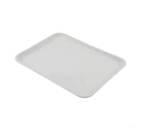 Plateau de service rectangulaire en mélamine avec prise en main antidérapante améliorée et résistant aux rayures pour les besoins de service alimentaire (32,9 cm x 24,7 cm)