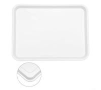Plateau de service rectangulaire en mélamine avec prise en main antidérapante améliorée et résistant aux rayures pour les besoins de service alimentaire (38,3 cm x 29 cm)