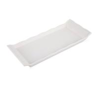 Plateau de service rectangulaire - ORION - 29 5x13 cm - Plastique - Blanc - Stabilité optimale - Facile à nettoyer