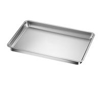 Plateau de Service Rectangulaire, Plat Four INOX, Répartition Uniforme de la Chaleur, Construction Durable, Facile à Nettoyer(50x35x5cm/19x13x2in)