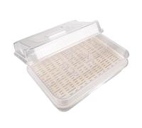 Plateau de Service Réfrigéré en Plastique avec Couvercle Sécurisé et Poignées Pratiques, Compartiments Multiples pour Buffet et Rassemblements en Extérieur