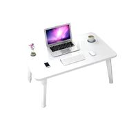 Plateau de service réglable pour ordinateur portable - Support ergonomique avec porte-gobelet - Idéal pour la maison, le bureau et une utilisation relaxante