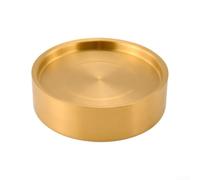 Plateau de service rond en acier inoxydable 304 pour sushis, 24 cm, avec compartiment à glace, plateau de service rafraîchissant pour sashimi, fruits de mer et viande, design rétro, facile à nettoyer