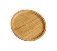 Plateau de service rond en bambou pour cuisine, salle à manger, maison, pizza, pain, 20 cm, 25 cm, 30 cm P pour bar à fruits et bois (20 x 20 x 15 cm)