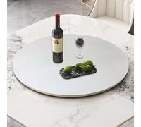 Plateau de service rond en bois pour table de salle à manger, silencieux, rotation à 360°, idéal pour le verre, le bois, le marbre, parfait pour recevoir et servir