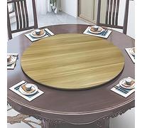 Plateau de service rond en bois rotatif à 360°, Ø 50-100 cm, roulement silencieux, parfait pour et restaurant, design peu encombrant