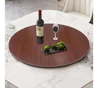 Plateau de service rond en bois rotatif de 50 x 100 cm pour restaurants, hôtels, cuisines et maisons, plateau pivotant pour un partage et une salle à manger faciles