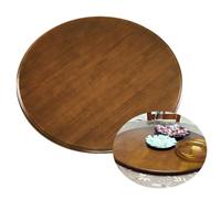 Plateau de service rond Lazy Susan en bois massif de 68,6 cm, table de salle à manger, plateau tournant de 114,3 cm, organisateur de comptoir de cuisine, parfait pour le divertissement et le service