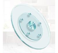 Plateau de service rotatif à 360 degrés avec roues auxiliaires pour tables de salle à manger, parfait pour les repas partagés et les divertissements