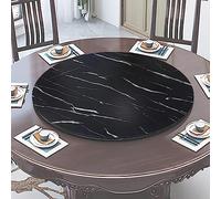 Plateau de service rotatif à 360° en bois pour table de salle à manger, Ø 50-100 cm, plateau de service rond à roulement silencieux, parfait pour partager et manger facilement