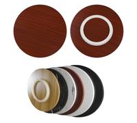 Plateau de service rotatif en bois, 71,1 cm Lazy Susan pour table à manger, plateau tournant à 360°, couleur acajou, idéal pour partager des aliments, 70 cm de diamètre, parfait pour le divertissement