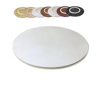 Plateau de service rotatif en bois de 100 cm - Plateau tournant rond pour la cuisine et la salle à manger, idéal pour la présentation des aliments, les invités, servir des collations et des apéritifs