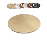 Plateau de service rotatif en bois de 61 cm - Plateau rond pour cuisine et salle à manger, parfait pour les fêtes et la décoration d'intérieur