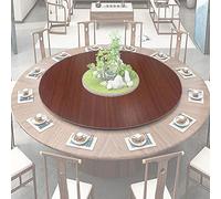 Plateau de service rotatif en bois de 71,1 cm - Centre de table rond à roulement silencieux pour salle à manger, divertissement et affichage des repas, parfait pour les tables de 70/80/90 cm, couleur