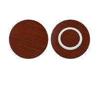 Plateau de service rotatif en teck de 61 cm - Plateau tournant à roulement silencieux pour table de salle à manger - Centre de table en bois pour un partage et un service sans effort - Parfait pour