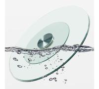 Plateau de service rotatif Lazy Susan de 61 cm - Centre de table rond trempé pour salle à manger, parfait pour le divertissement et la décoration de la cuisine (85 cm, 90 cm, 100 cm)