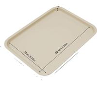 Plateau de service, surface antidérapante, matériau durable en polypropylène, kaki