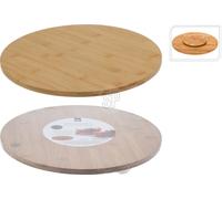 Plateau de Service Tournant en Bambou