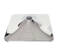 Plateau de sol pour tabouret de bar, chaise pivotante de salle à manger, rectangulaire, chrome Ø 37,5cm