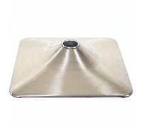 Plateau De Sol Pour Tabouret De Bar, Chaise Pivotante, Salle À Manger, Rectangulaire, Métal Brossé Ø 37,5cm Multicolore