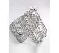 Plateau de stérilisation en Acier Inoxydable 304, paniers perforés en Maille, pour Instruments médicaux, destiné aux hôpitaux (25 x 20 x 7 cm / 9,84 x 7,87 x 2,76 Pouces)