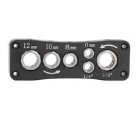 Plateau de stockage de bit de routeur | Organisateur en acier à haute teneur en carbone pour les bits 1/2 pouces et 1/4 pouces | Porte-outil multifonctionnel pour le travail du