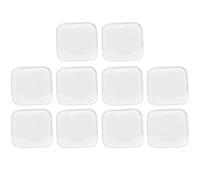 Plateau de support de cils en Silicone, 10 pièces, coussin d'extension de faux cils de forme carrée transparente pour Salon de greffe de cils à usage domestique