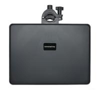 Plateau de support de microphone avec pince de support de téléphone pour diffusion en direct, étagère réglable pour cartes son pour médiators et capodastre, noir (M)