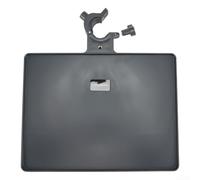 Plateau de support de microphone avec pince de support de téléphone pour diffusion en direct, étagère réglable pour cartes son pour médiators et capodastre, noir (L)