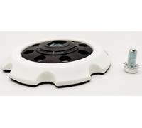 Plateau de support Kraftfeld Ø 125 mm + vis M8 pour Makita PO5000C, PO6000C, DPO500Z comme 197928-2, plaque de ponçage, plaque de rechange,Kraftfeld plaque velcro