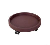 Plateau de support robuste pour plantes avec roulettes, parfait pour déplacer des vases lourds et des pots de fleurs en toute sécurité tout en gardant les sols propres et secs (couleur curry)