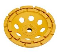 DEWALT Plateau de Surfaçage pour la Pierre 125mm M14 Double - Disque de Ponçage Diamant - Cloche Turbo - Outil de Meulage Rapide - Convient pour une Utilisation Professionnelle, DT3796-QZ