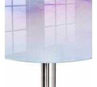 Plateau de Table ø 70 cm | Imprimé Décoratif | Résistant aux Rayures | Harmonie Pastelowa | pour Table à Manger, Table Basse et Bureau | Plusieurs Tailles | Verre Trempé | Bords Polis