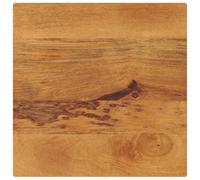 Plateau de table 40 x 40 x 2,5 cm, carré, en bois massif de mangue, aspect chêne, de rechange robuste, pour bureau durable pour la maison et le commerce