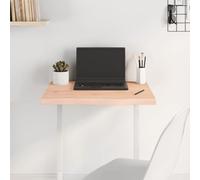 Plateau de table - 60 x 50 x (2 à 4) cm - En chêne massif non traité, à monter soi-même - Avec bord naturel - Pour la maison, le bureau, le magasin - Durable