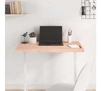 Plateau de table 80 x 60 cm, en chêne massif non traité, bord naturel, pour bureau, table à manger, établi, plateau de rechange durable