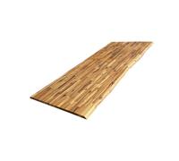 Plateau de Table Acacia bord naturel pré-huilé Teck, L.180 cm x l.80 cm, Ep.26 mm