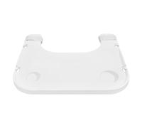Plateau De Table Amovible For Fauteuil Roulant Avec Porte-gobelets, Plateau Portable Avec 4 Crochets, Adapté Aux Soins Des Personnes Âgées(White)