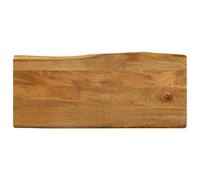 Plateau de table avec bord d'arbre - 100 x 40 x 2,5 cm - En bois massif de mangue - Pour cuisine, table à manger et plans de travail - Pièce unique