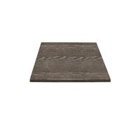 Plateau de Table Bar Restaurant Carré 700 mm - Effet Bois Vieilli - - Bois