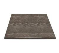 Plateau de Table Bar Restaurant Carré 700 mm - Effet Bois Vieilli - Bolero - Bois Effet bois vielli