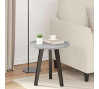vidaXL Plateau de table Rond Bois d'ingénierie – Gris béton 40 x 40 x 1,5 cm