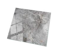 Plateau de Table Carré 60x60 cm en Verre pour Le Salon, la Cuisine et la Salle à Manger Surface Lisse Verre Trempé Décor Élégant Durable Decoratif - Motif Marbre Naturel
