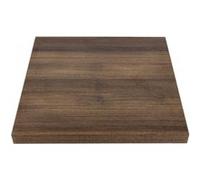 Bolero GR330 Plateau de table carré en chêne rustique 48 mm 700 mm