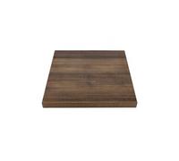 Bolero GR330 Plateau de table carré en chêne rustique 48 mm 700 mm