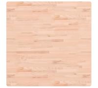 Plateau de table carré 90 x 90 x 1,5 cm en bois massif de hêtre | Bois massif de hêtre non traité, coins arrondis, surface lisse, utilisation polyvalente pour le déjeuner ou la créativité