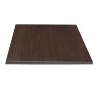 Plateau de table carré marron foncé 60 cm - - Aggloméré