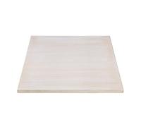 Plateau de table carré pré-percé vintage blanc Bolero 700mm